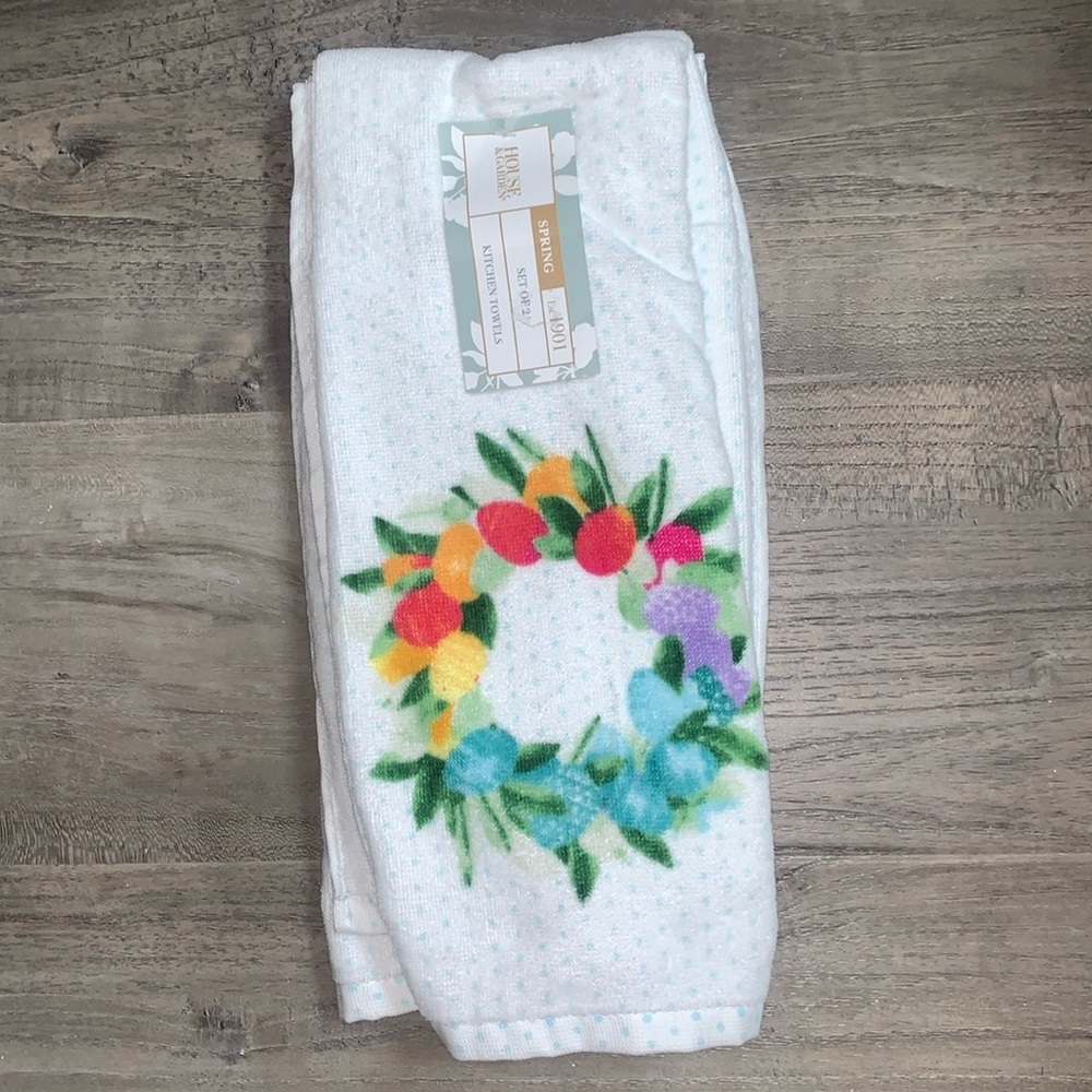 House & Garden Set of 2 Kitchen Towels.